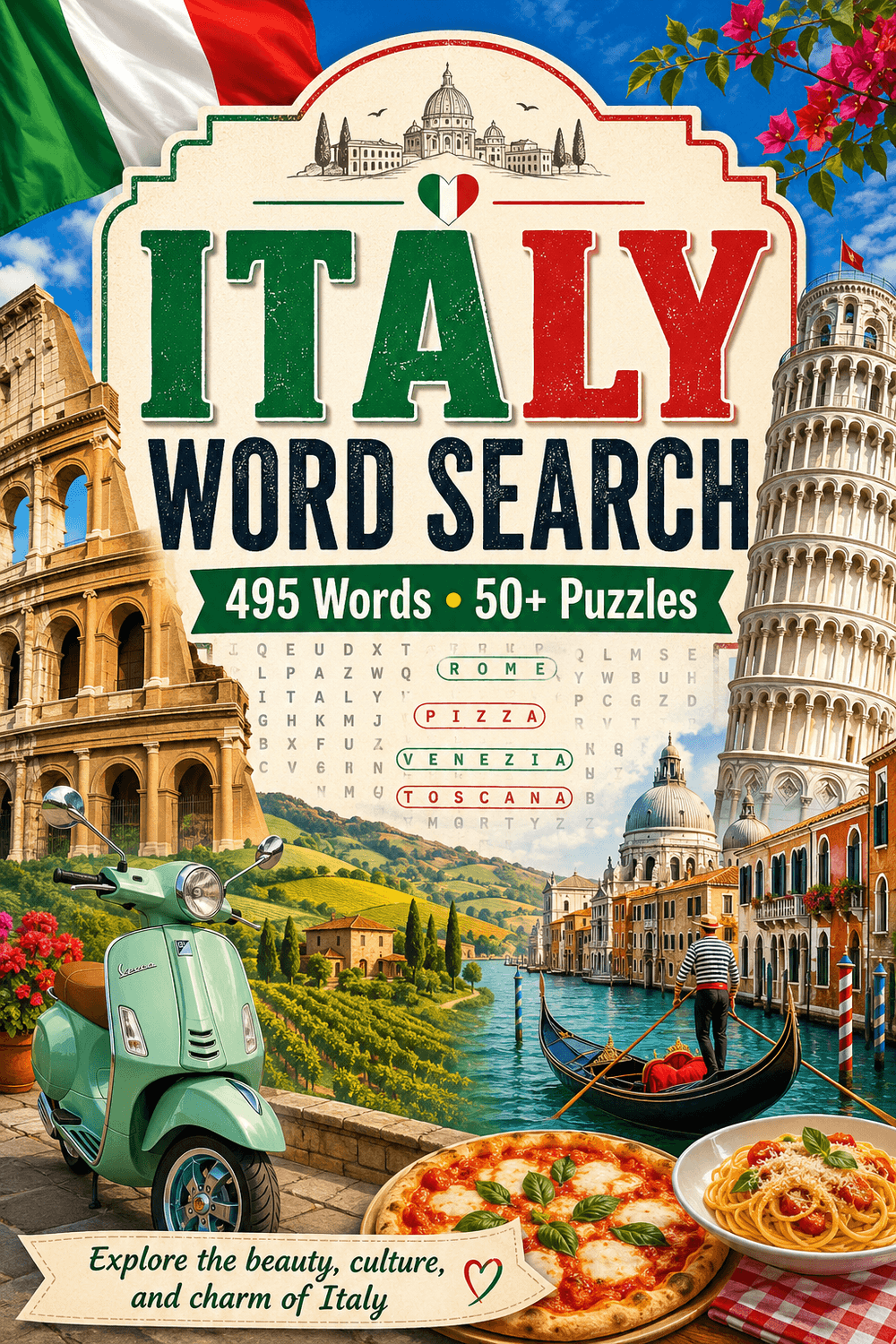 Italy Word Search book cover