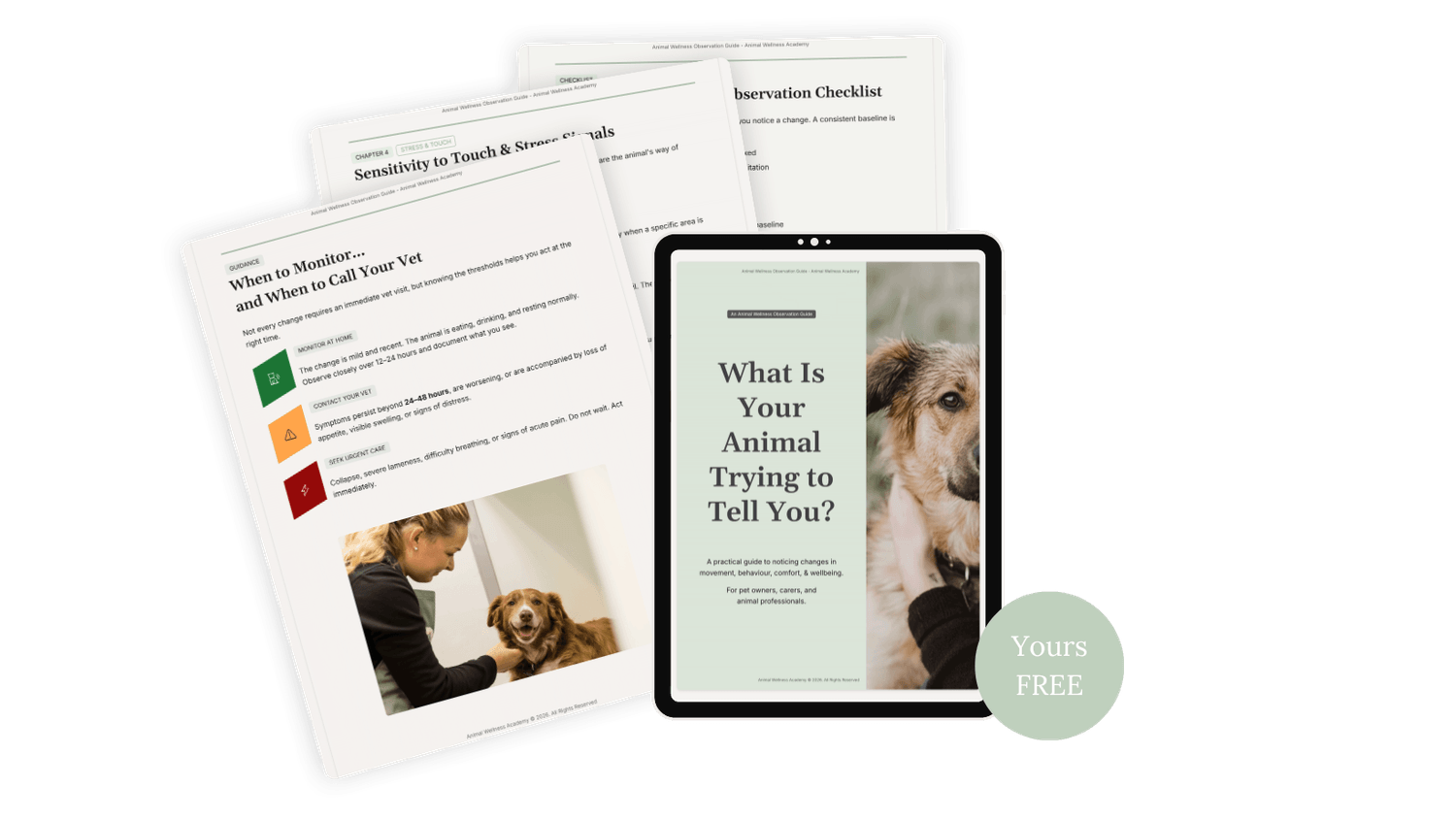 FREE Animal Wellness Observation Guide