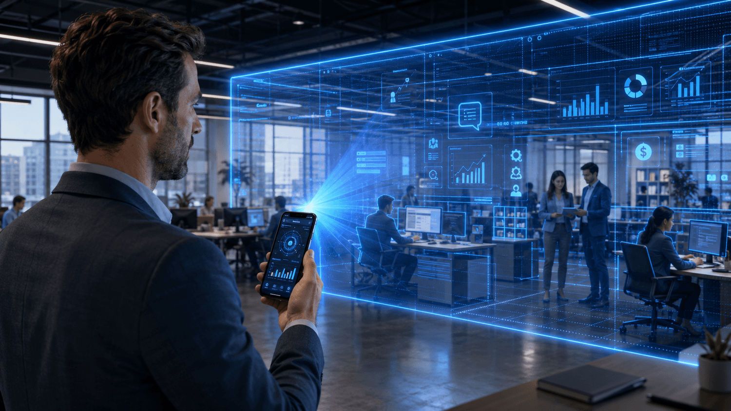 AI business scan dashboard showing local business bottleneck insights