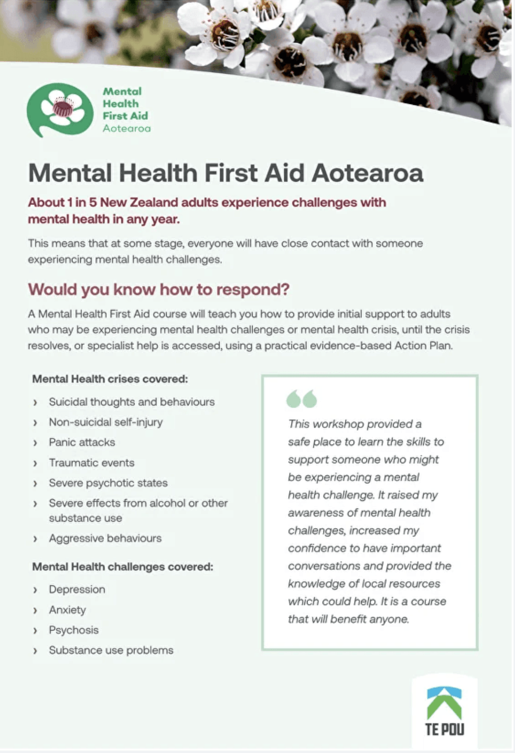 MHFA flyer