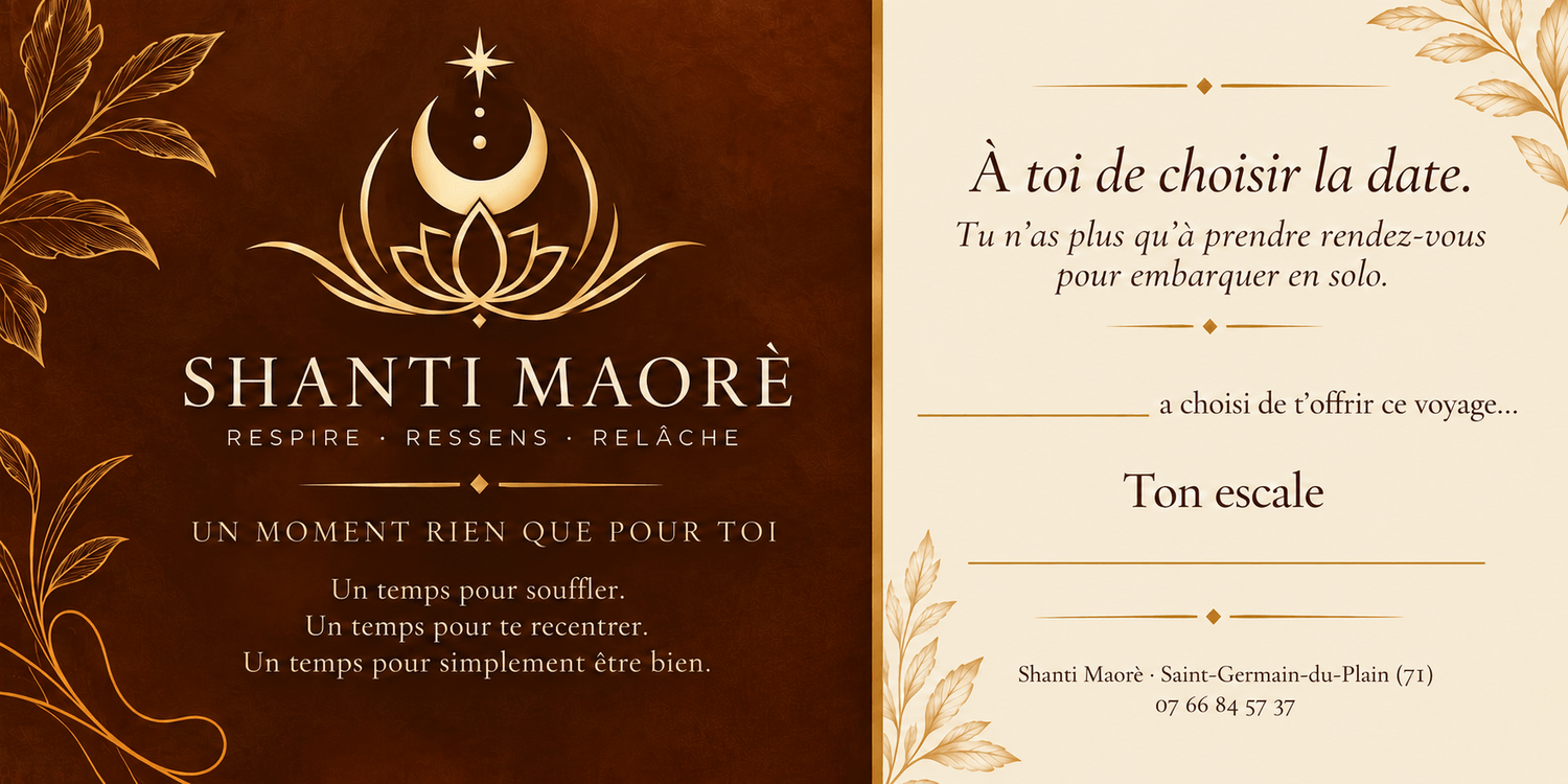 Carte cadeau Shanti Maoré