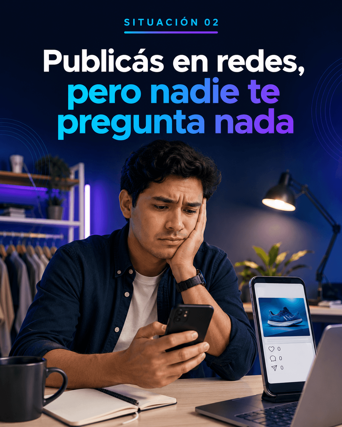Publicás en redes pero nadie te pregunta nada