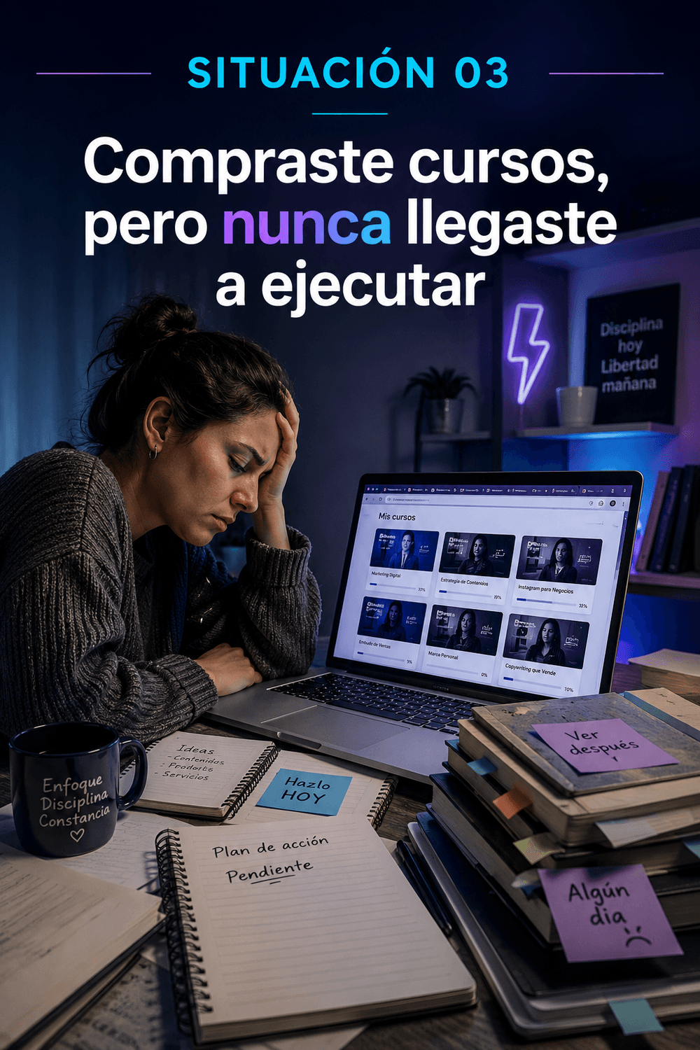 Compraste cursos pero nunca llegaste a ejecutar