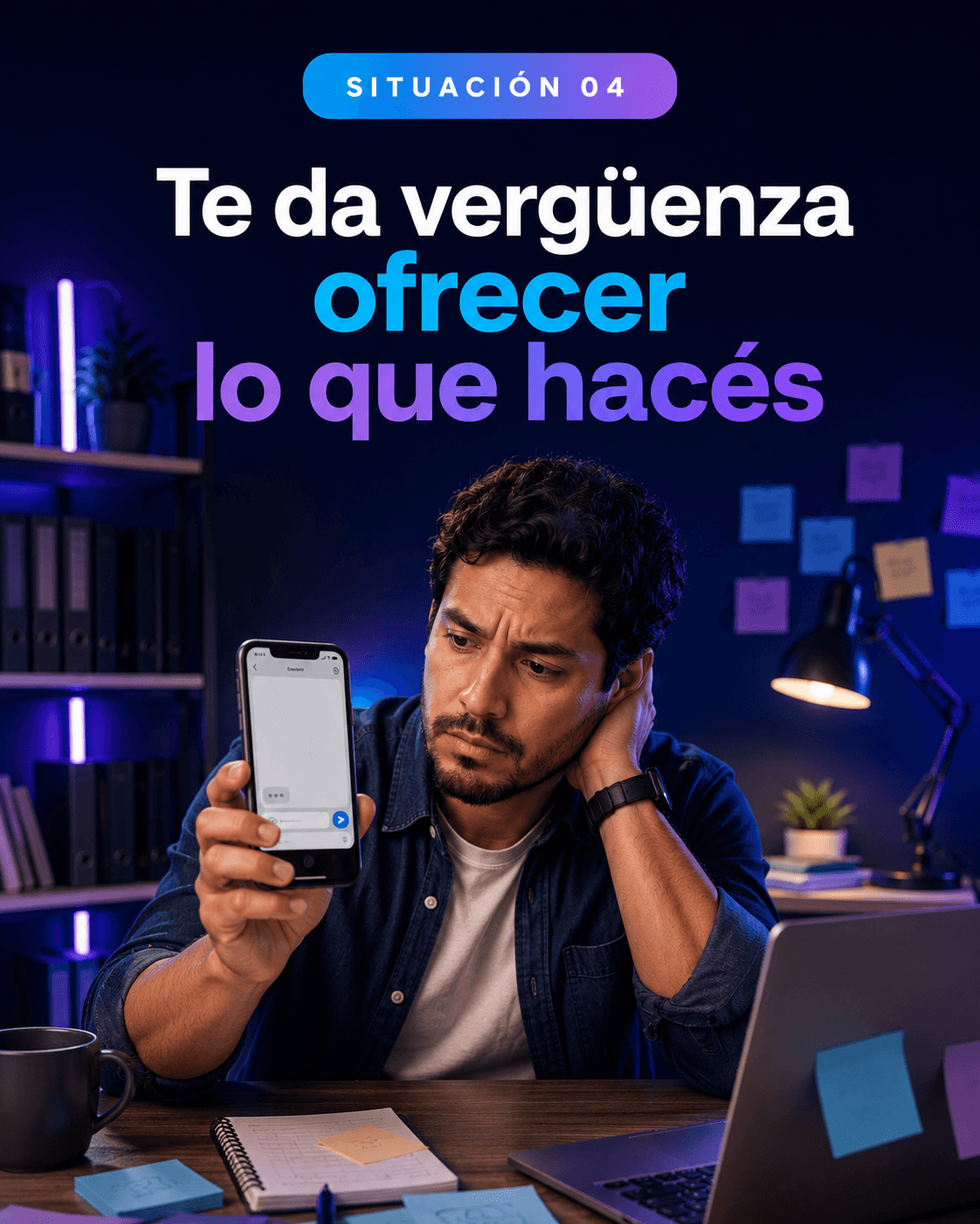 Te da vergüenza ofrecer lo que hacés