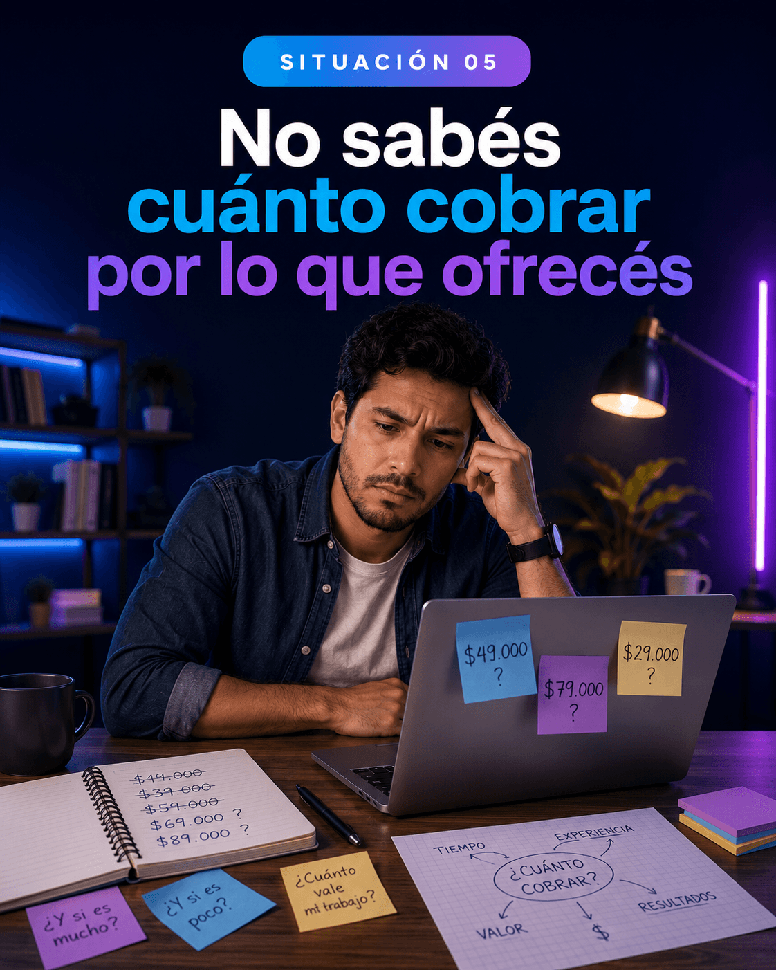 No sabés cuánto cobrar por lo que ofrecés
