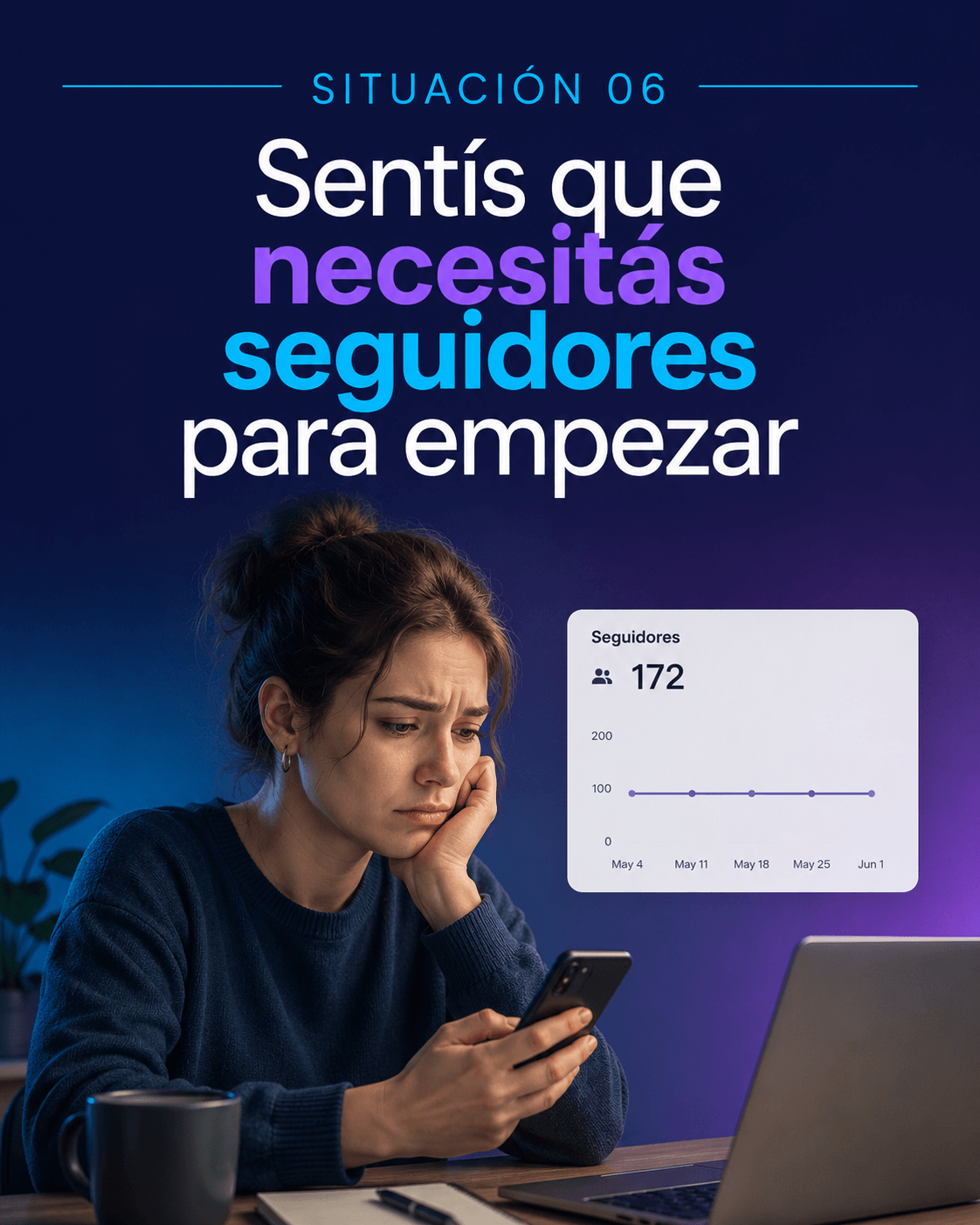 Sentís que necesitás seguidores para empezar