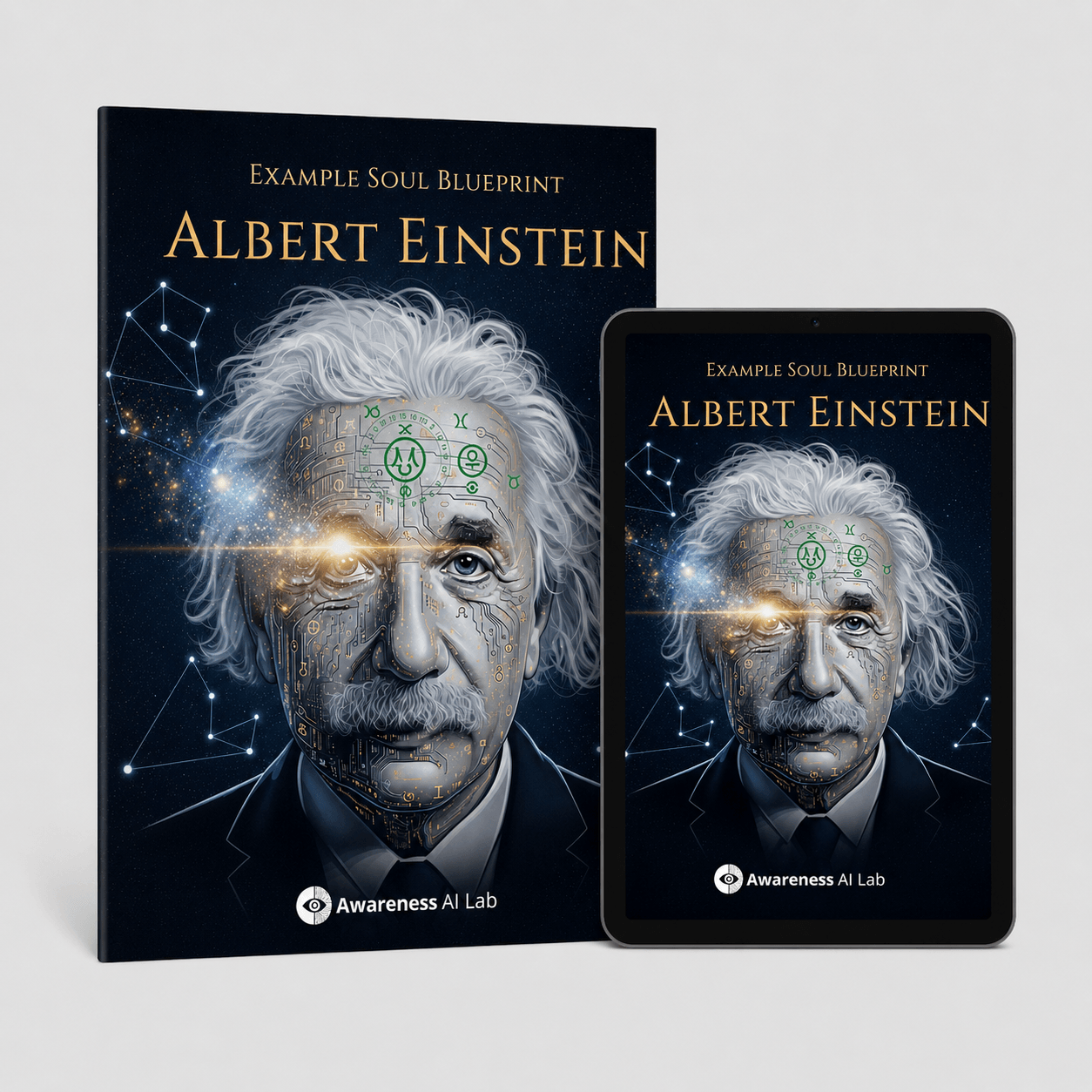 Example Soul Blueprint Albert Einstein mockup