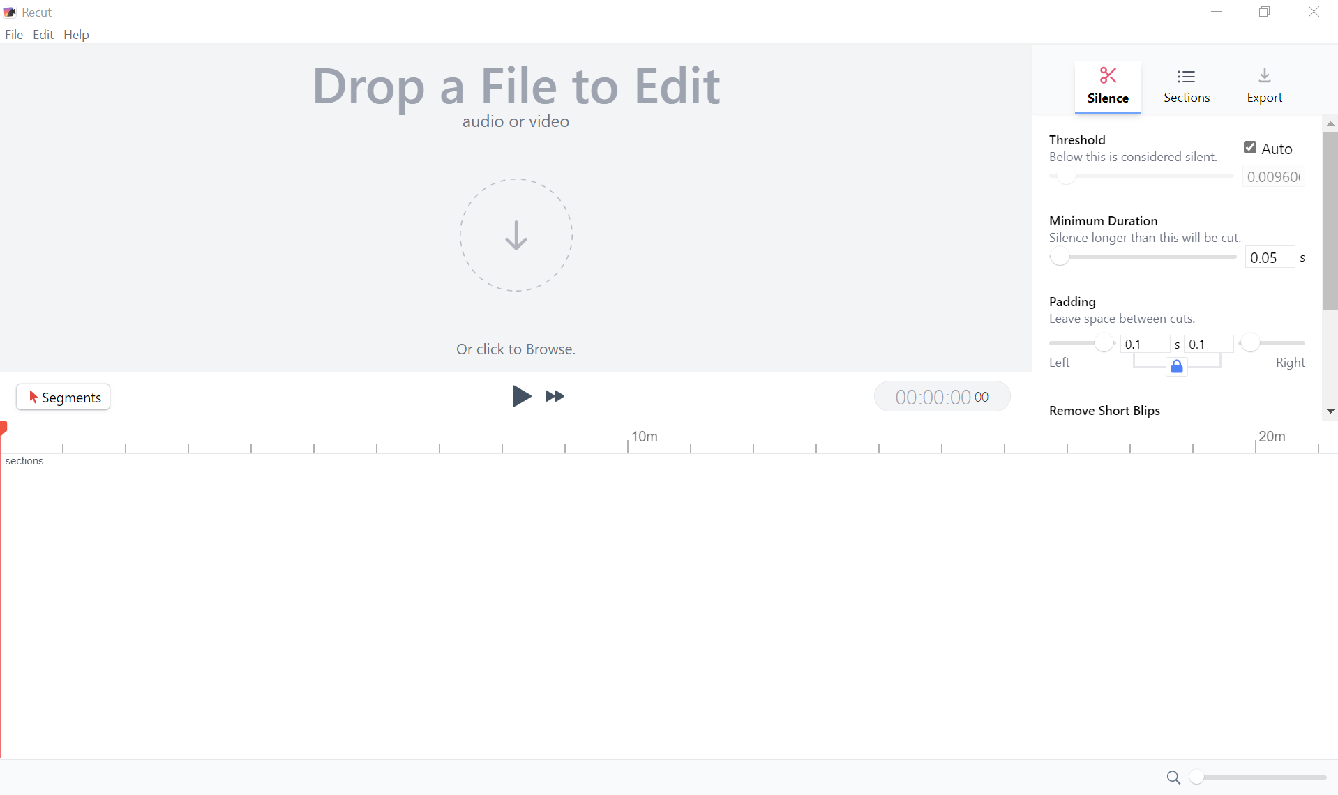 Recut App: Removes silence in seconds
