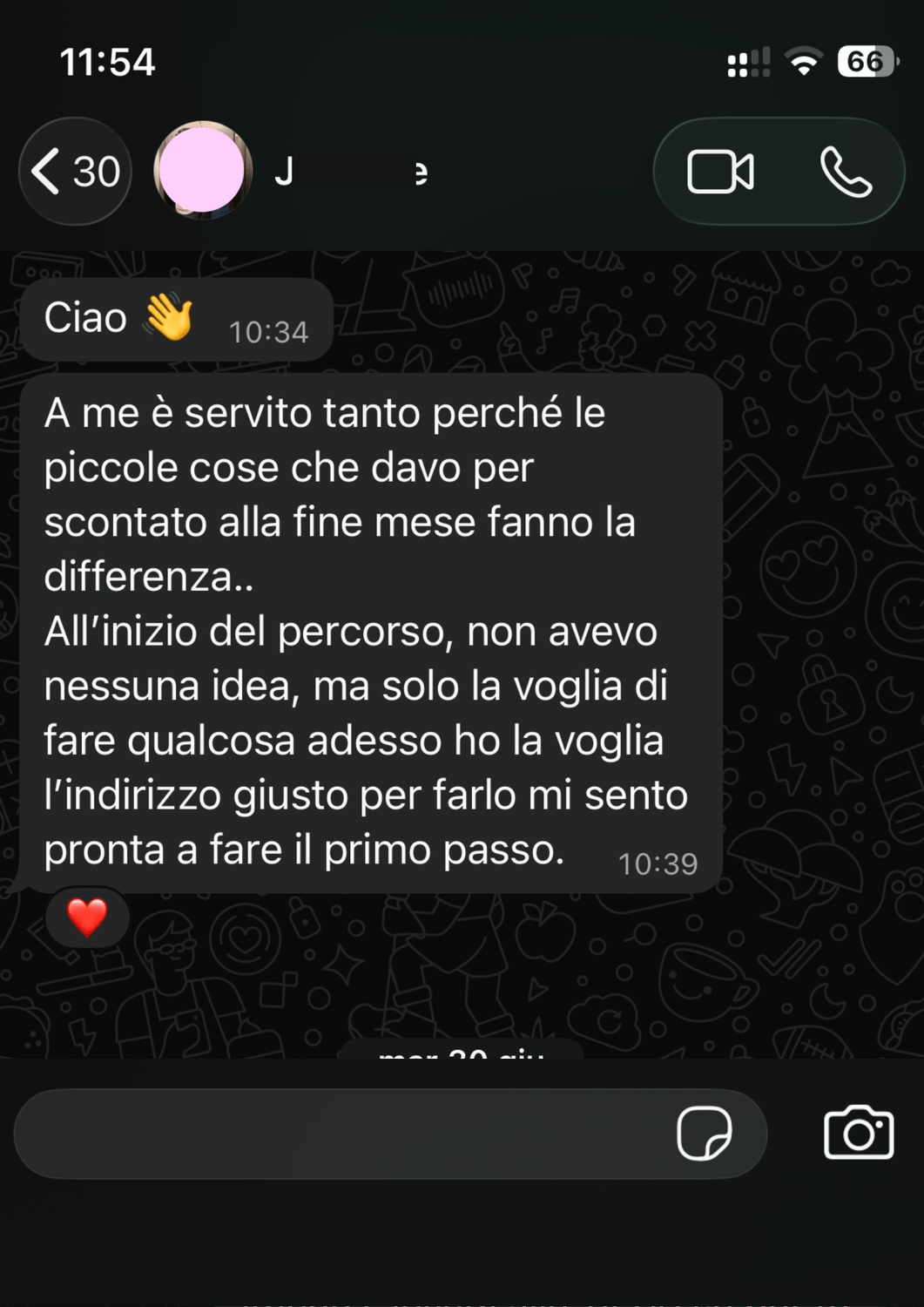 Testimonianza percorso FPF