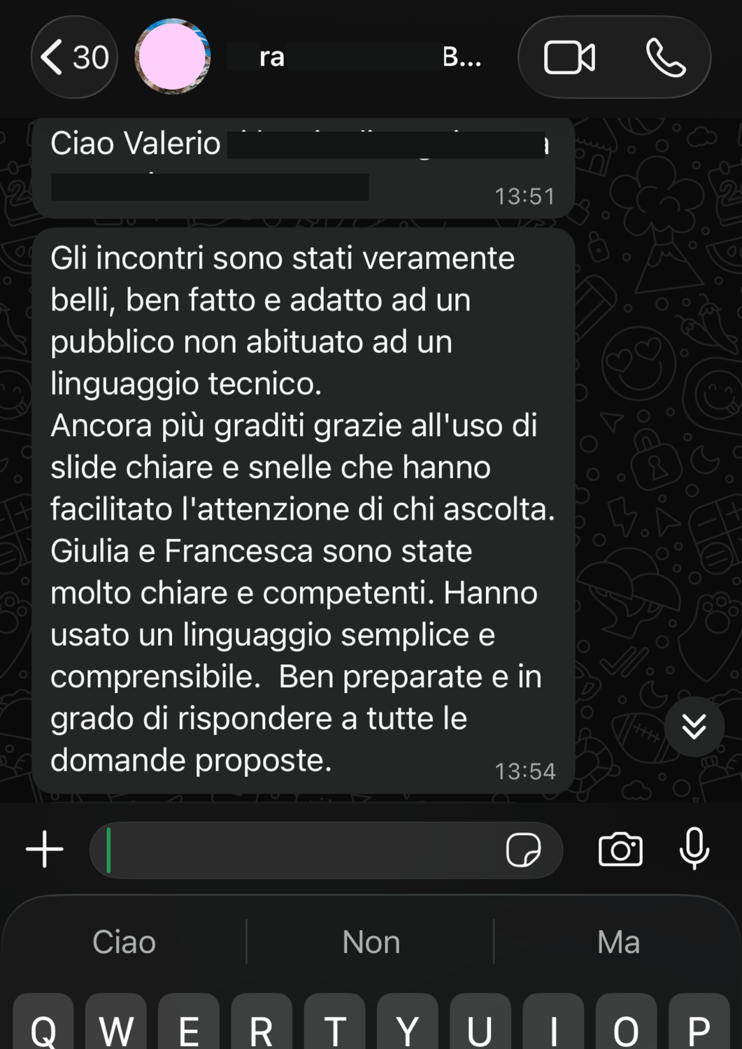Testimonianza percorso FPF