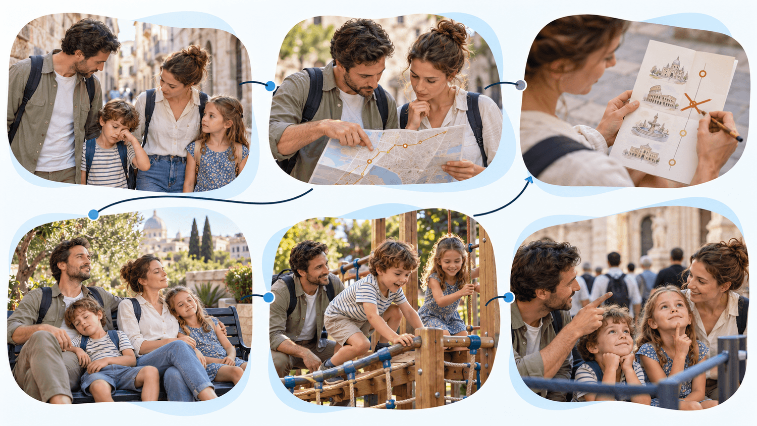 Six practical moments for calmer family travel