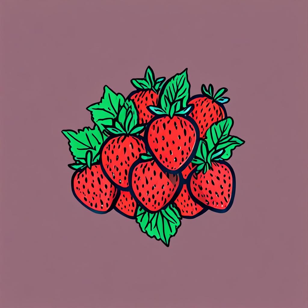 large strawberries serving