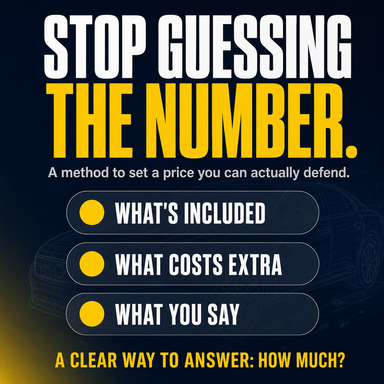 A method to set a price you can actually defend