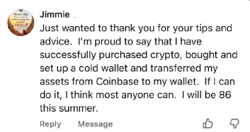 Student testimonial
