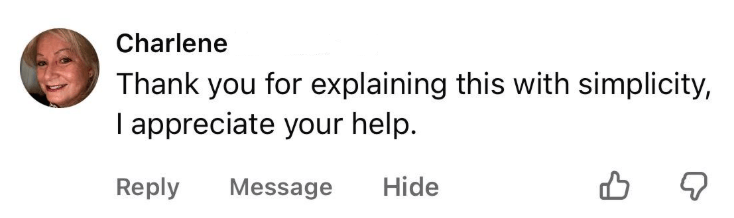 Student testimonial