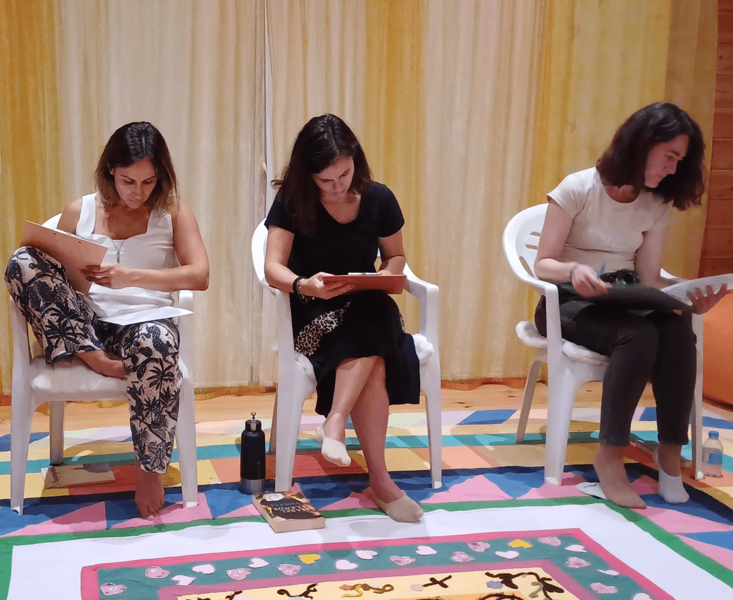 Grupo em formação no Cantinho Dourado