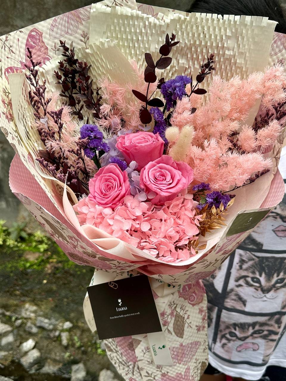 Signature preserved rose bouquet by Luana