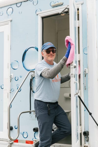 Shower the People volunteer staff