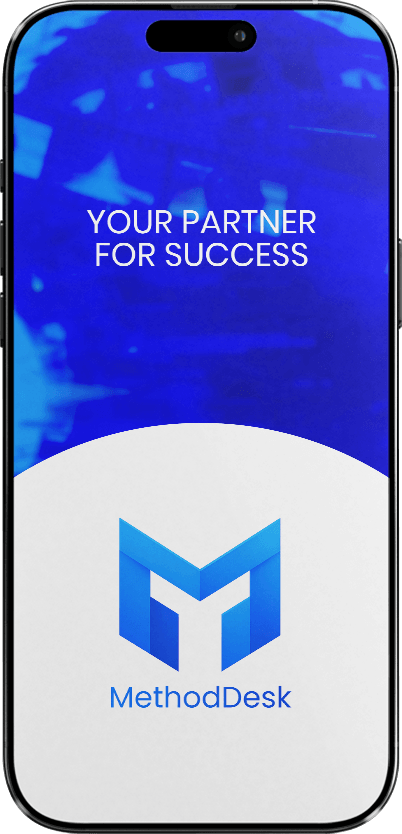 MethodDesk phone mockup