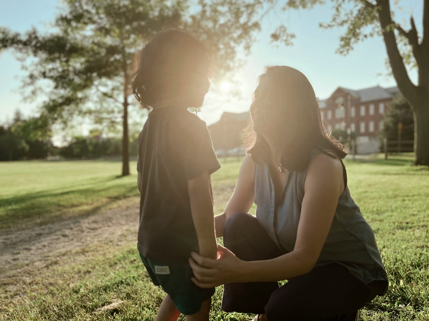 Liliana Guerrero con su hijo