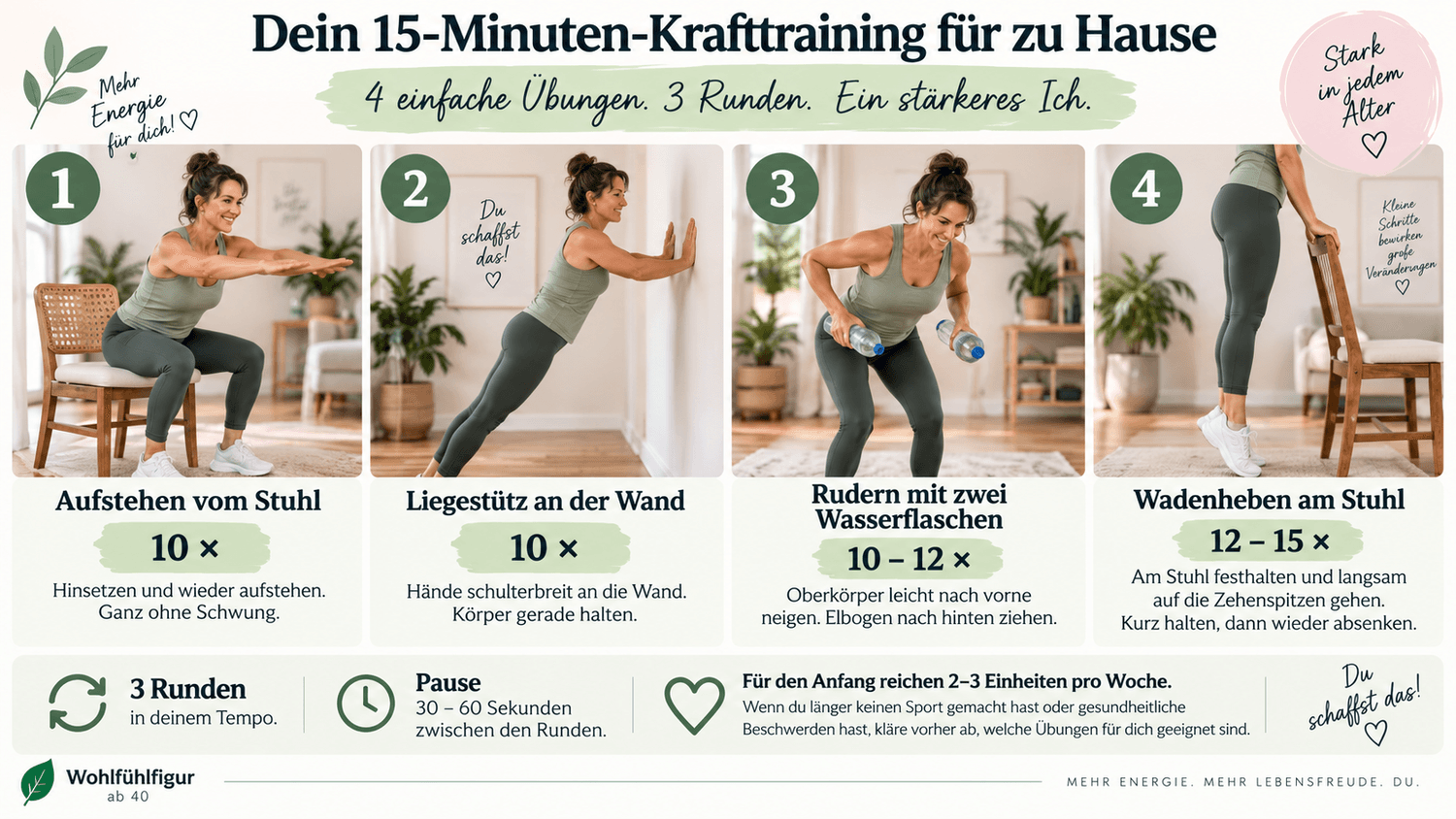 15-Minuten-Krafttraining für Frauen in den Wechseljahren