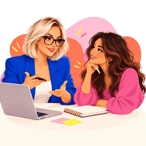 Illustration d’un accompagnement IA chaleureux avec Cyrlène