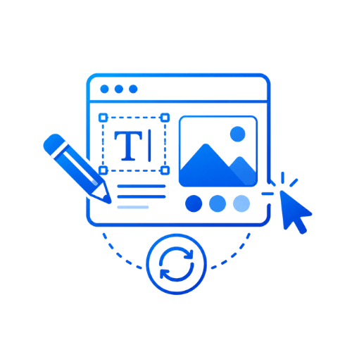 Edit icon representing easy Canva template updates