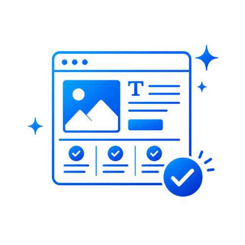 Professional design icon representing polished social media branding