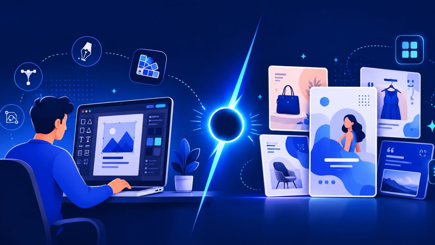 Comparison of Canva templates versus hiring a professional designer