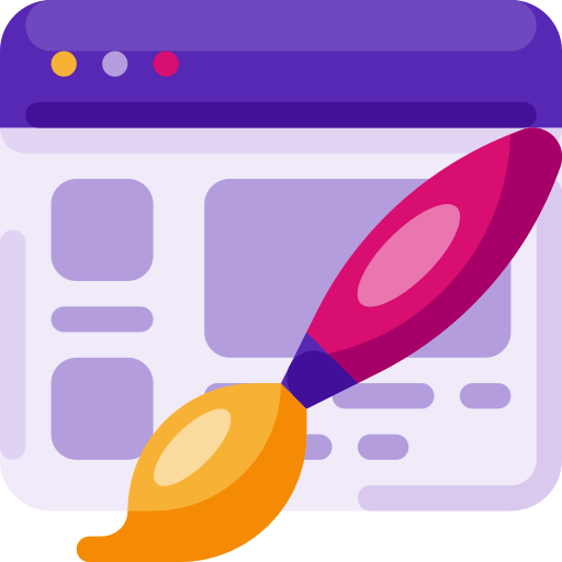 Custom design icon representing fully bespoke Canva templates