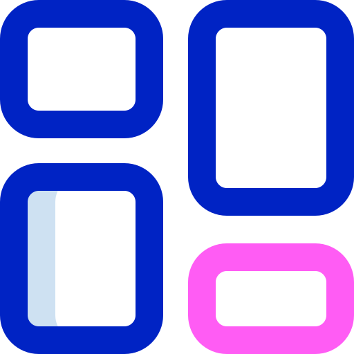 Layout grid icon representing professional Canva design layouts