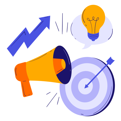 Marketing graph icon representing marketing-driven Canva design results
