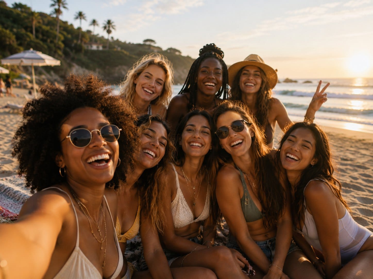 Femmes réunies autour d'une expérience de voyage