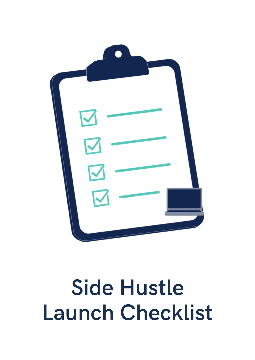 Side Hustle Launch Checklist digital download icon