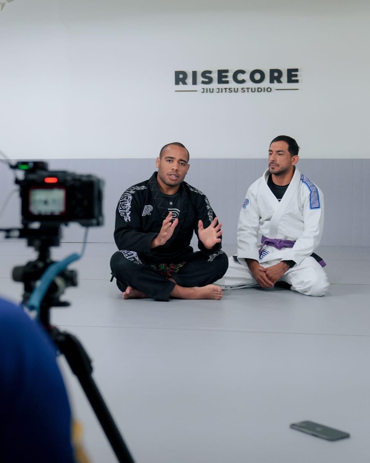Camera filming a technique session