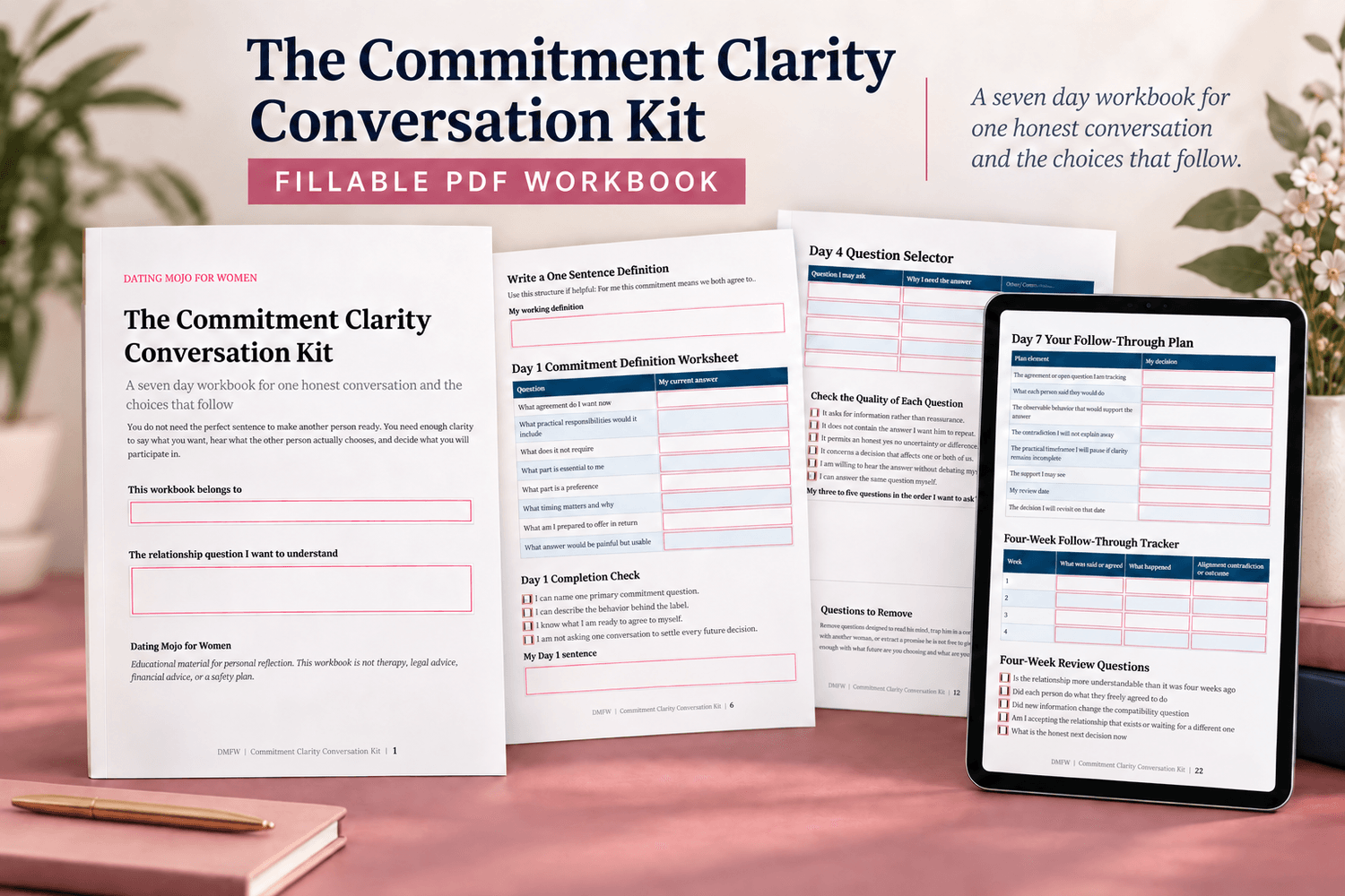 elegant relationship workbook journal