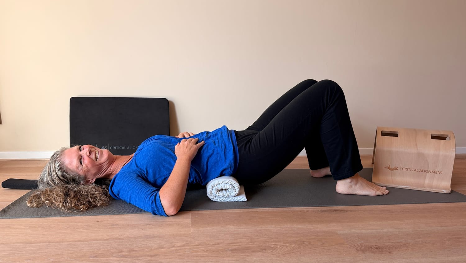 Props die worden gebruikt bij Critical Alignment Yoga