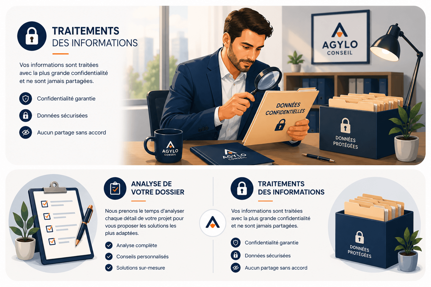 Analyse et traitement des informations de votre projet immobilier