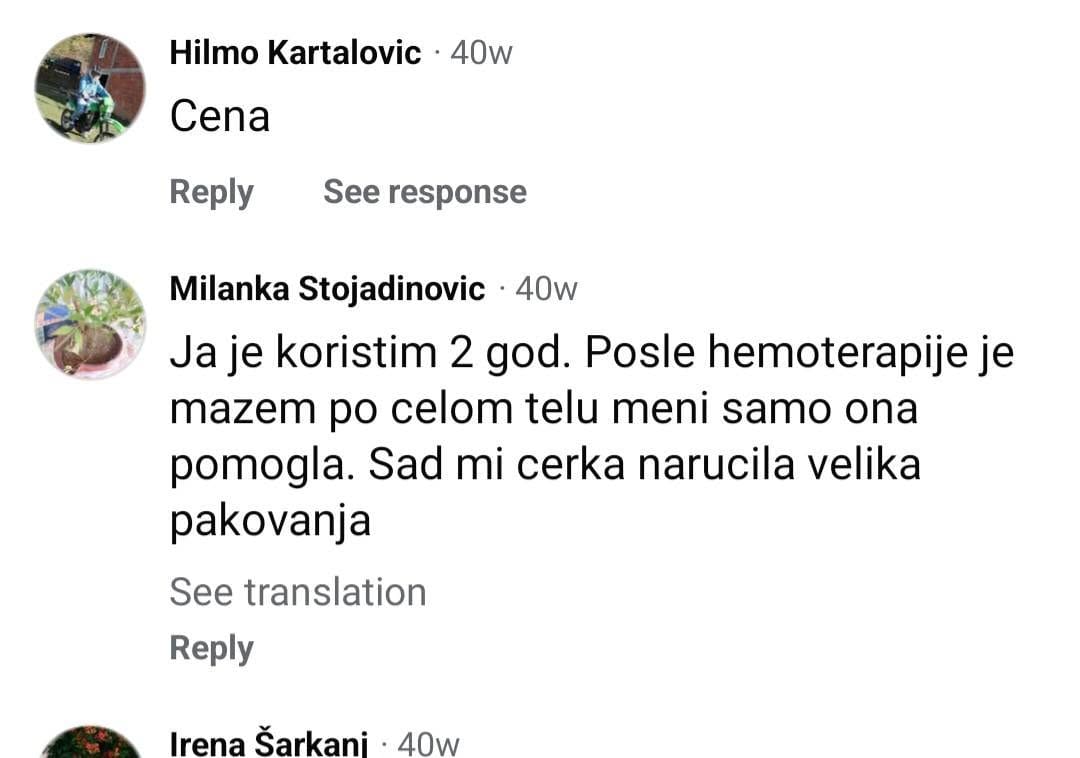 Utisak korisnika Lavlje masti 7