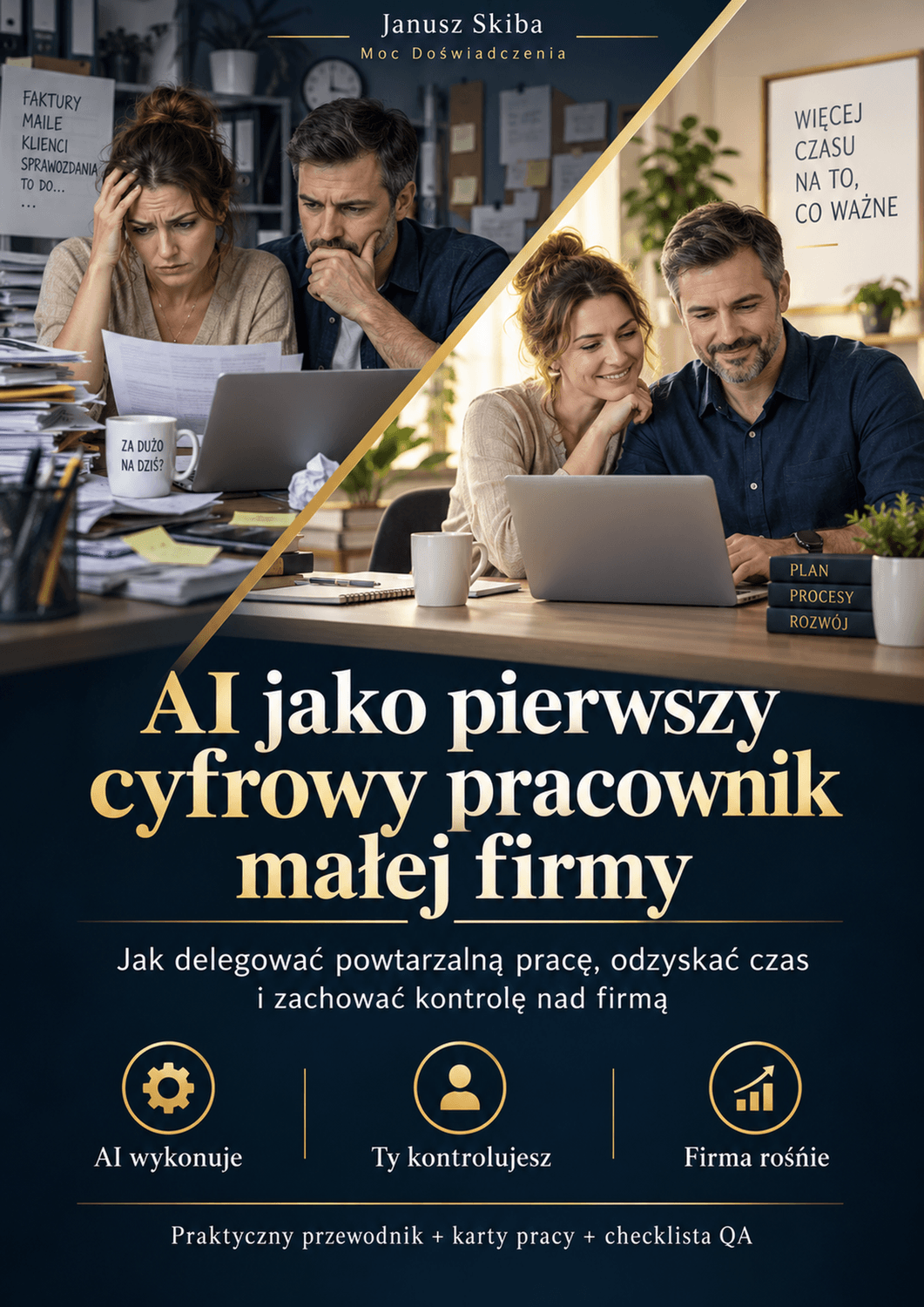 Okładka: AI jako pierwszy cyfrowy pracownik małej firmy