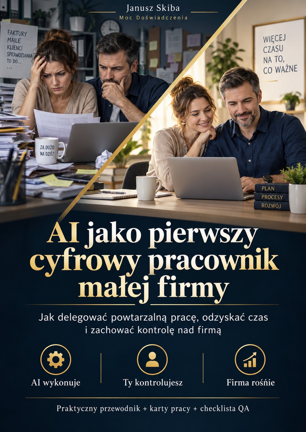 Okładka: AI jako pierwszy cyfrowy pracownik małej firmy
