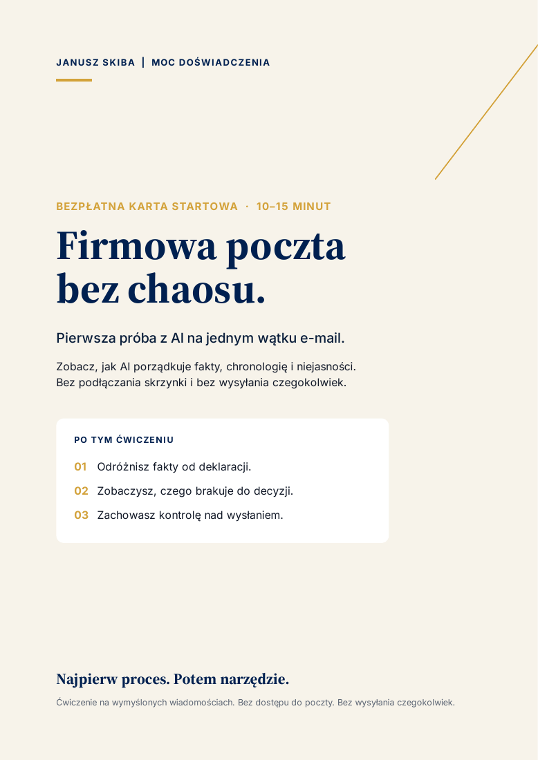 Okładka: Firmowa poczta bez chaosu