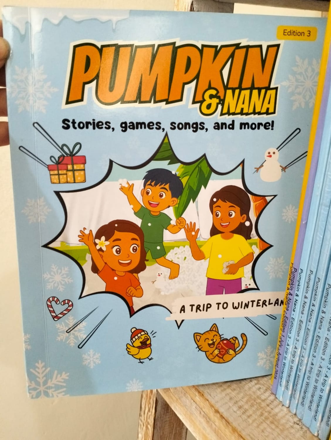 Pumpkin & Nana Children Activity and Stories Book - A trip to Winterland