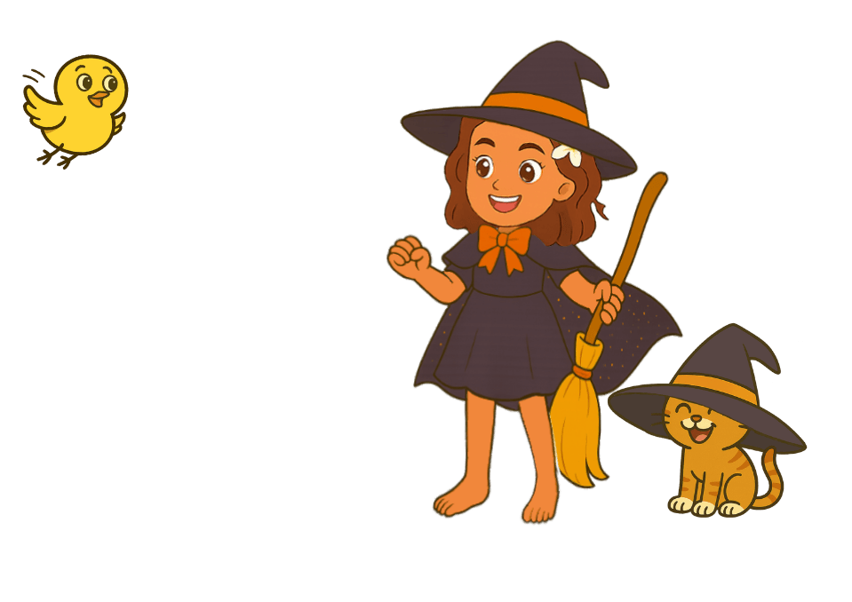 Sofia, Pumpkin and Nana ready for Halloween party - Book 2