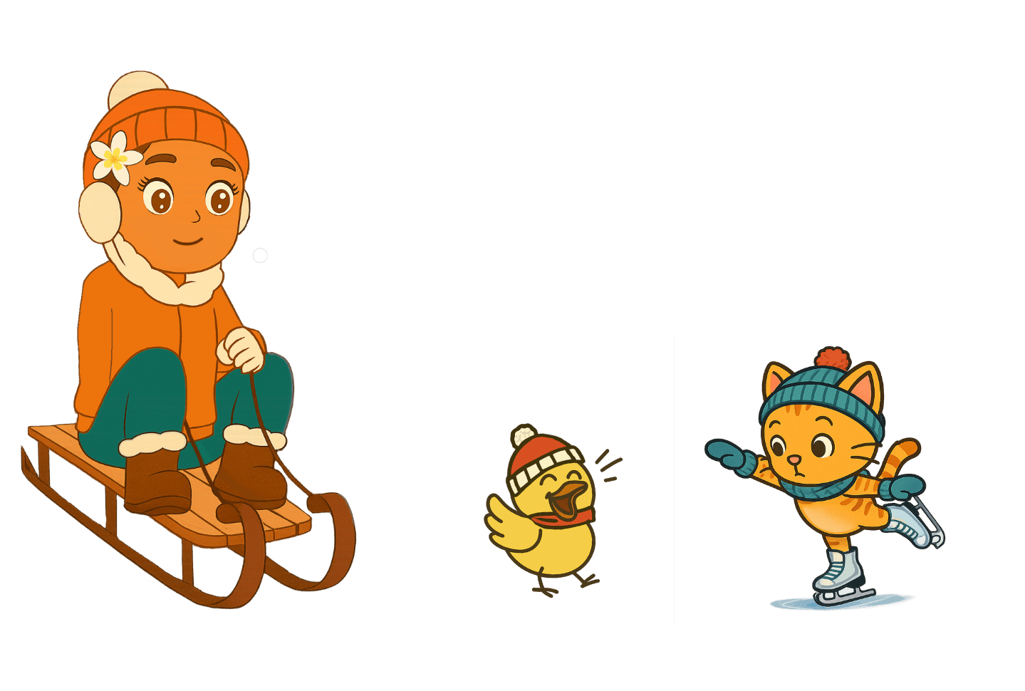 Sofia, Pumpkin and Nana in winterland - Book 3