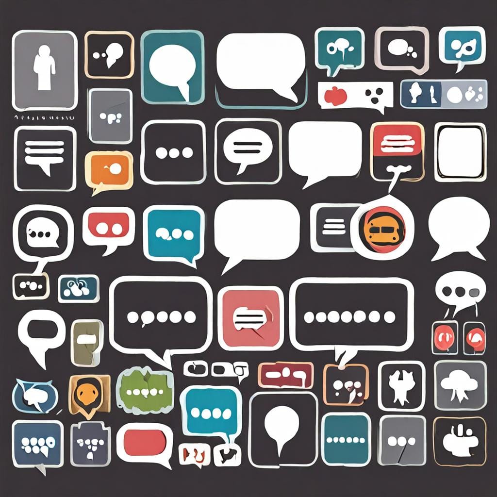 conversation speech bubbles