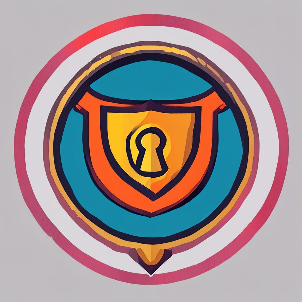 colorful shield lock