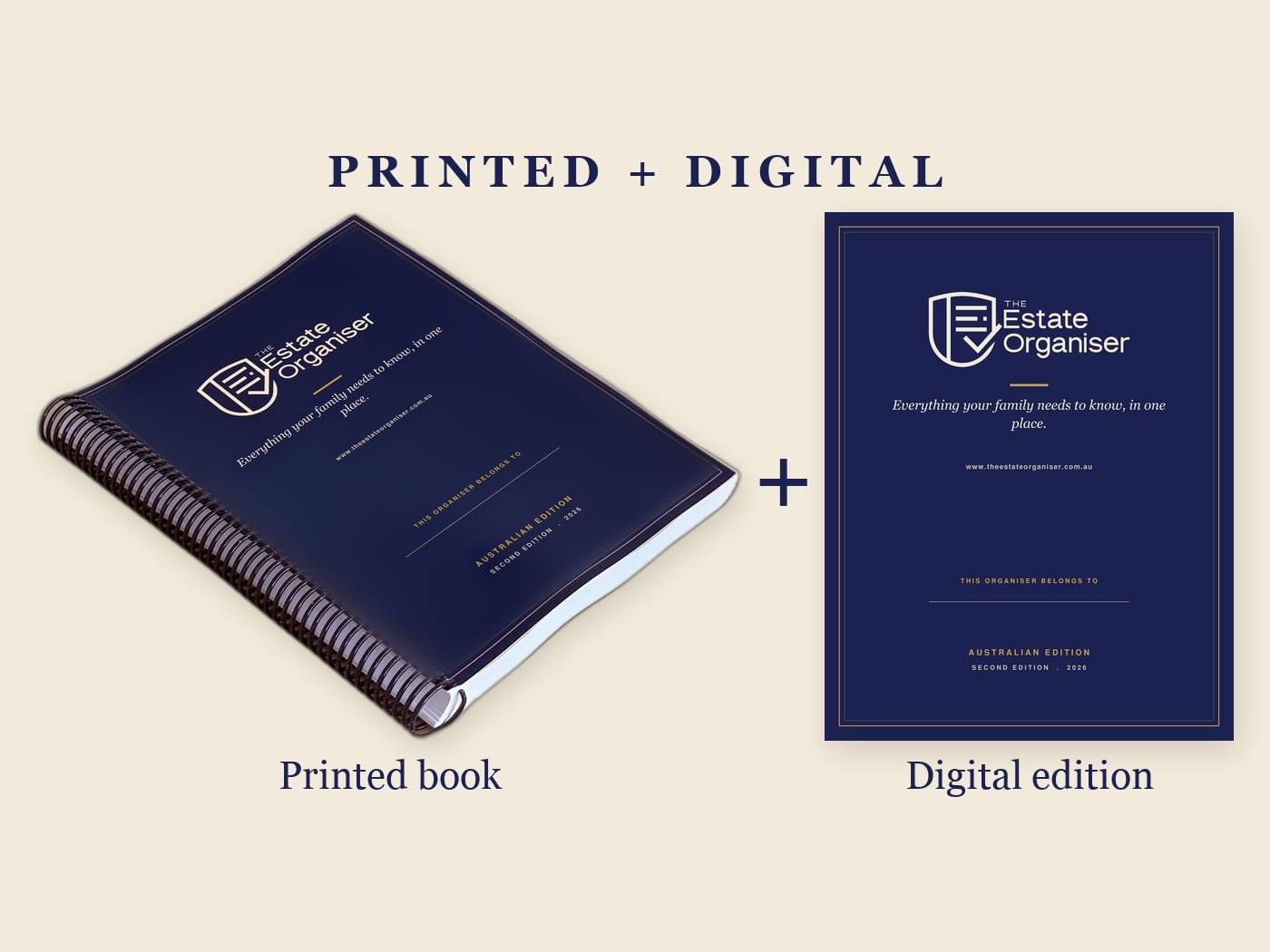 The Estate Organiser, printed book plus digital edition
