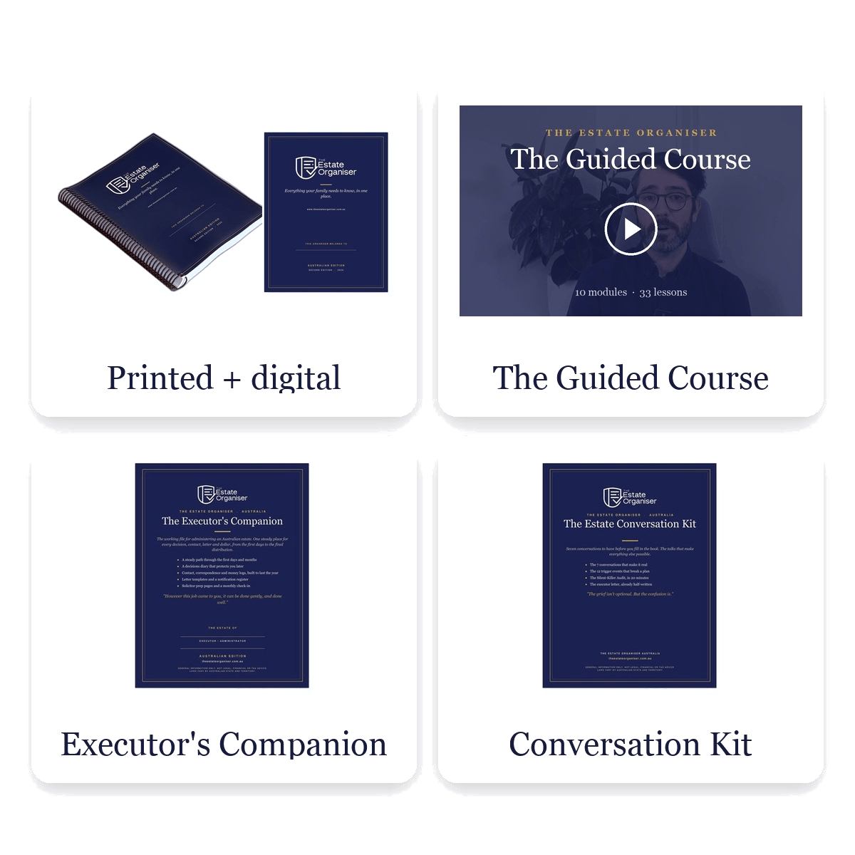 The Estate Organiser, printed book plus digital edition