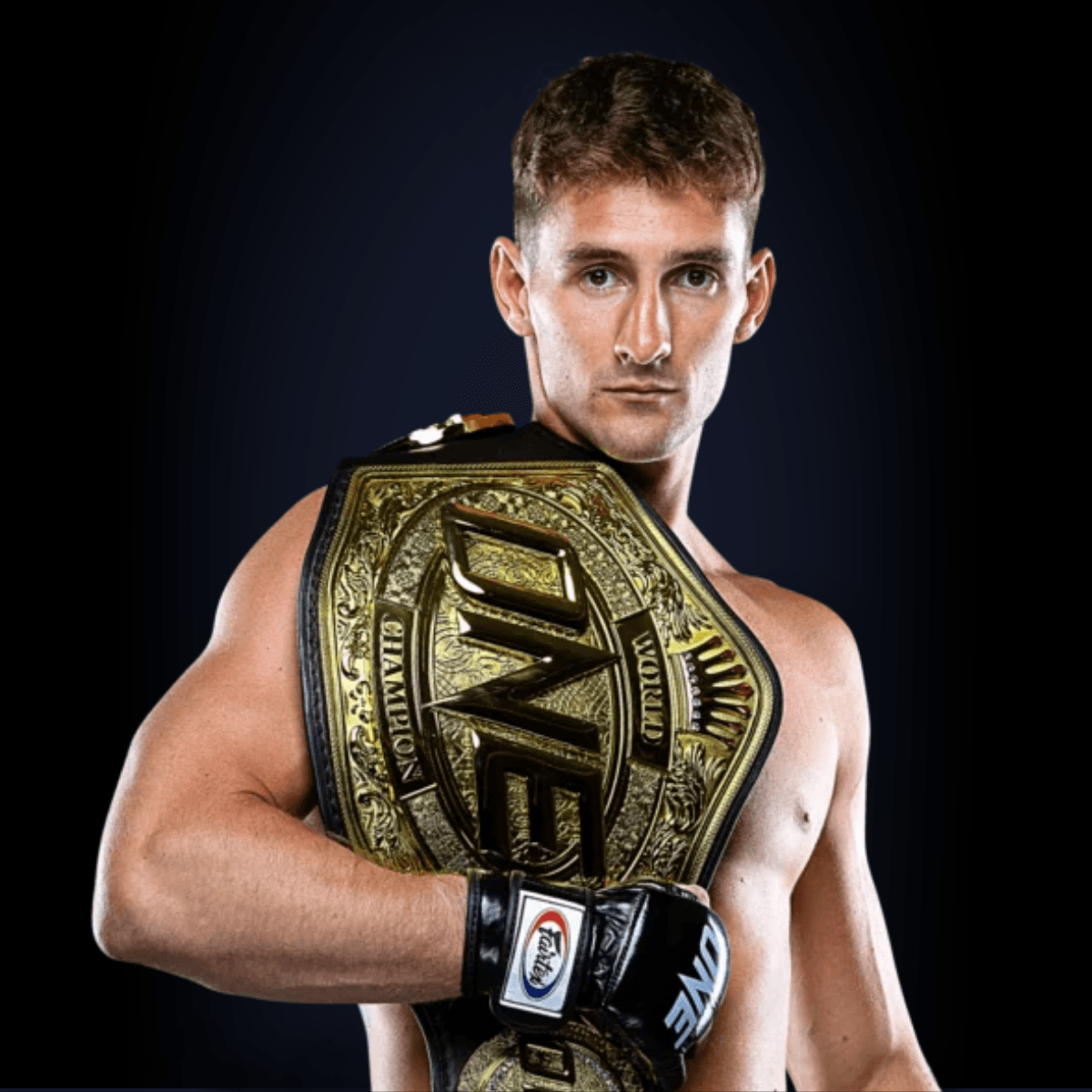 Nico Carrillo with the ONE Championship belt